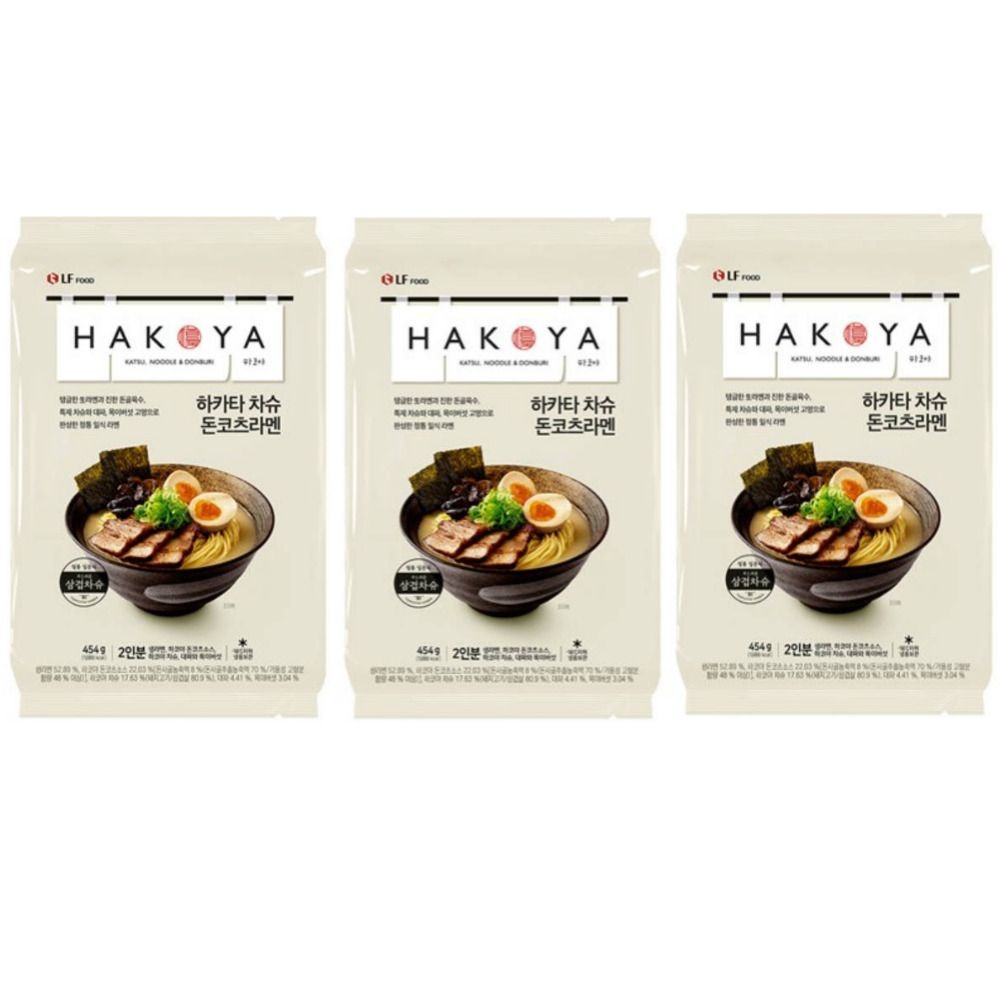 하코야 일식 챠슈삼겹 돈코츠라멘 6인분