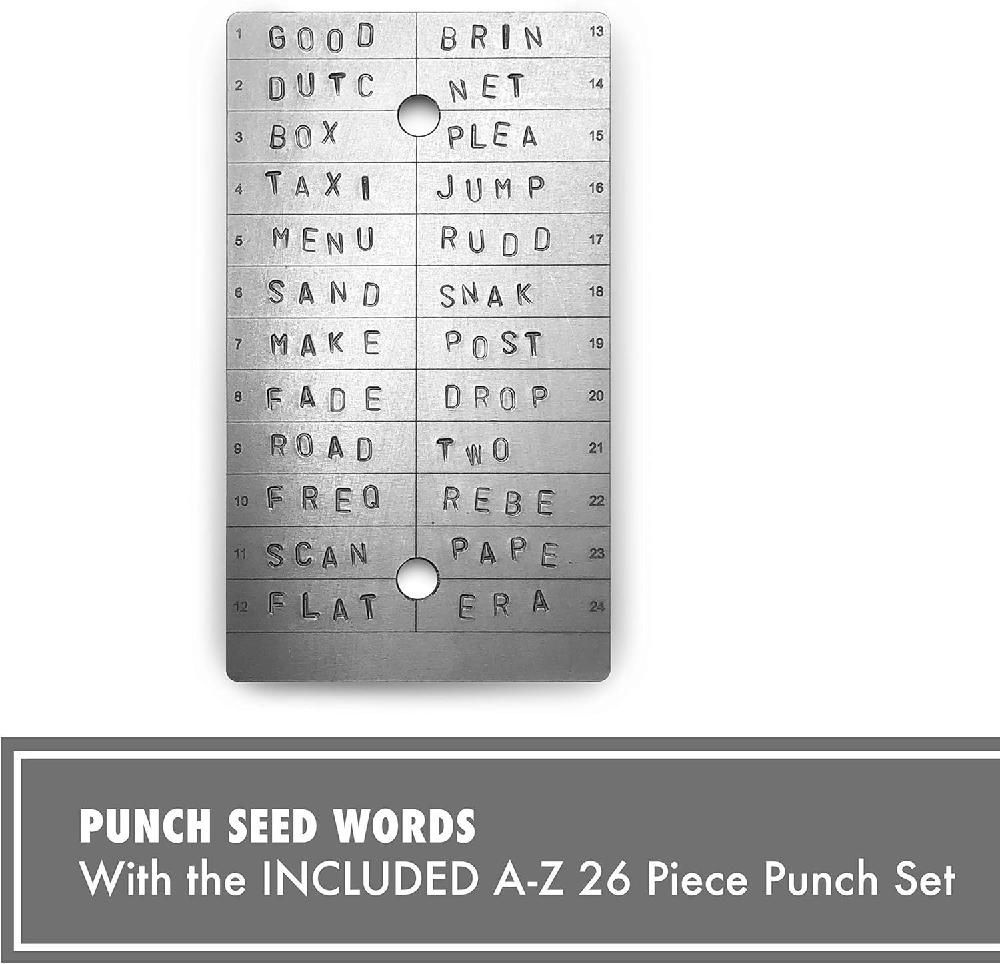 ColdTi 비트코인 암호화 시드 플레이트