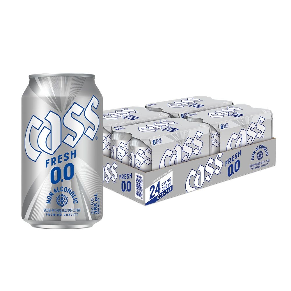 카스 제로 0.0 무알콜 맥주맛 논알콜 비알콜음료 335ml 24개 48개