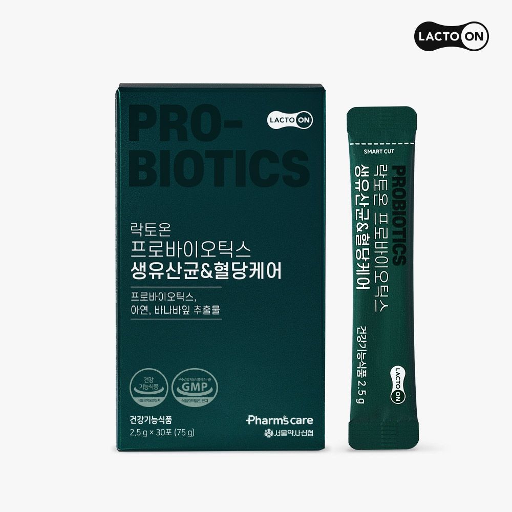 서울약사신협 락토온 프로바이오틱스 생유산균 혈당케어 2.5g 30포
