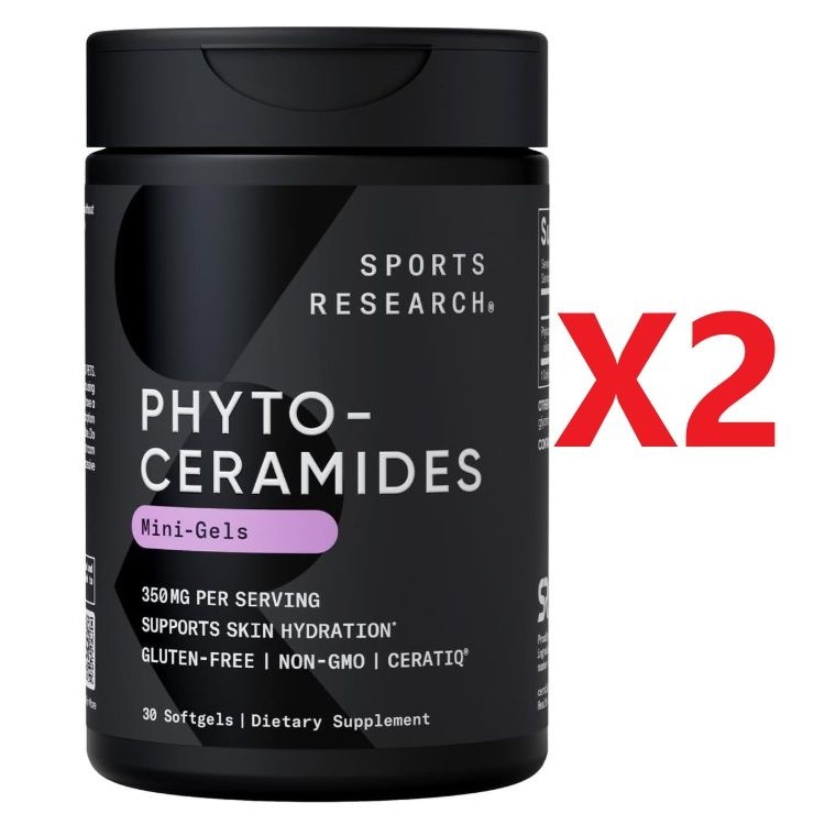 스포츠리서치 세라티크 세라마이드 먹는 밀 피토 세라마이드 30정 2개