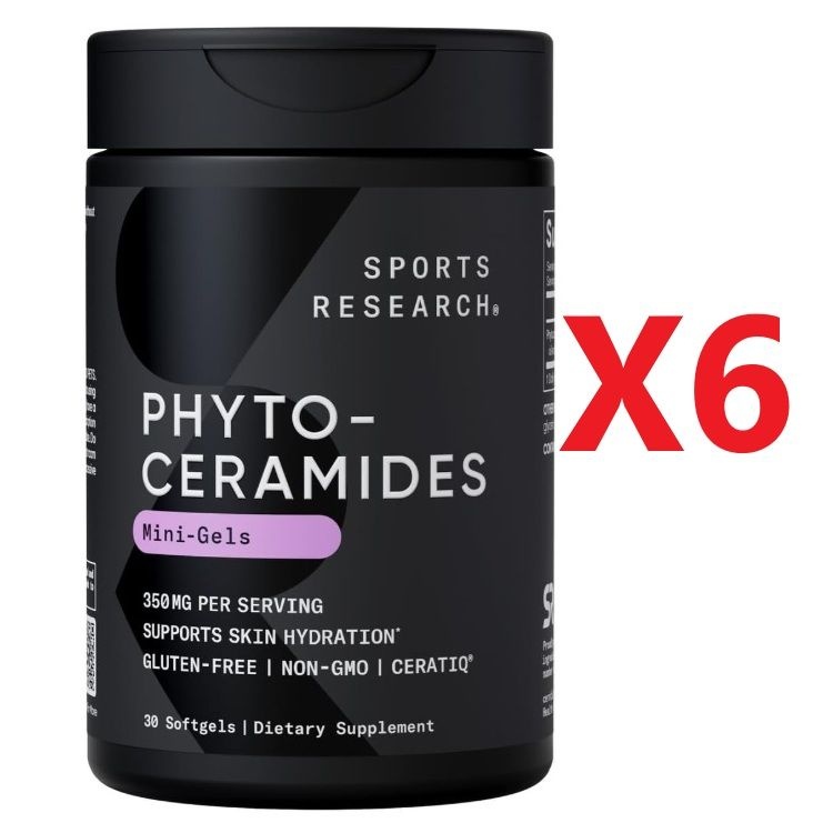 스포츠리서치 세라티크 세라마이드 먹는 밀 피토 세라마이드 30정 6개