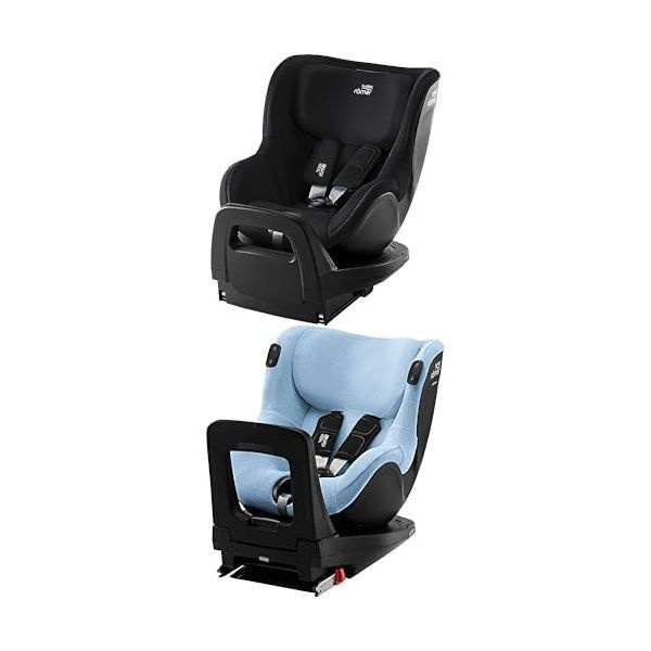 [해외] 브라이텍스 브리택스 듀얼픽스 2 Z~LINE 카시트 360° 회전형 61~105cm( i Size) 3개월~4세 스페이스 블랙 + 블루 번들 세트