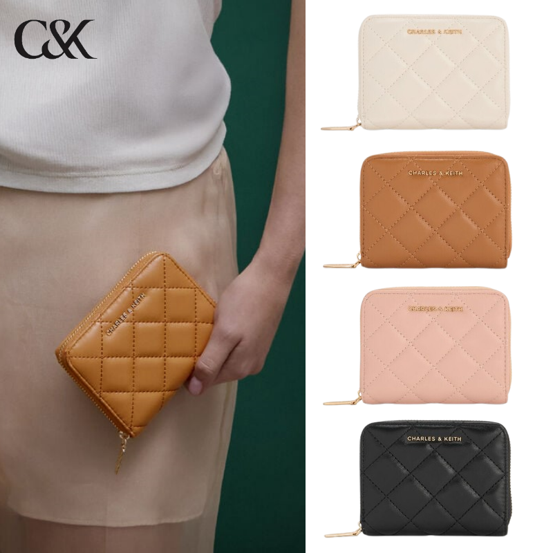 찰스앤키스 알바 퀼팅 지퍼 어라운드 월렛 여성 지갑