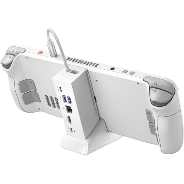 JSAUX [해외] JSAUX ROG앨라이 스팀덱용 도킹스테이션 6in1 4K HDMI PD충전 화이트