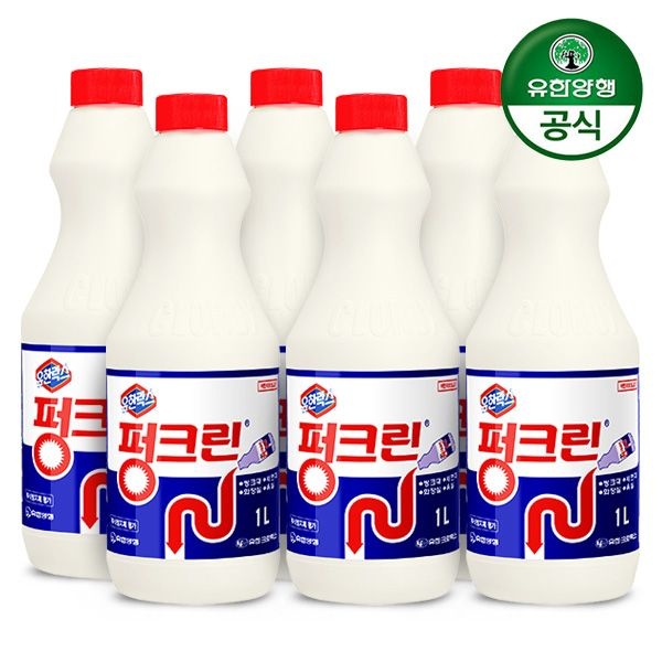 아이깨끗해 [유한양행] 유한락스 펑크린 1L (배수구 싱크대) x 6개