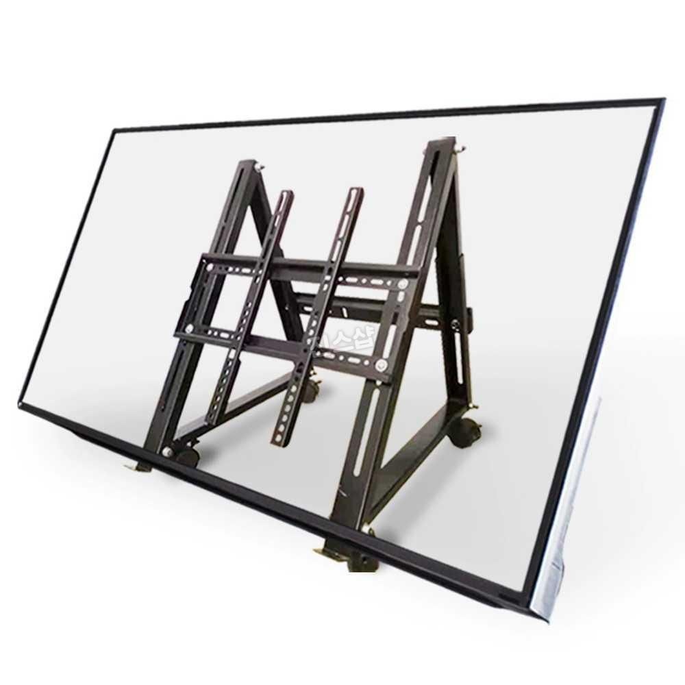 [해외] 이동형 모니터 스탠드 회의실 행사 프롬프터 페스티벌 46-75인치용