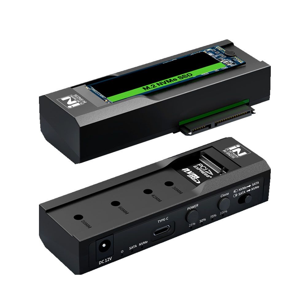 인네트워크 외장형 USB C타입 to M.2 Nvme SSD SATA HDD 2.5 3.5 도킹스테이션 클론 리더기 케이블 컨버터 하드독