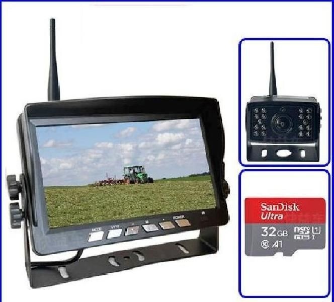 [해외] 무선 후방 카메라 와이파이 시모스 모니터 측면 4채널  블랙박스