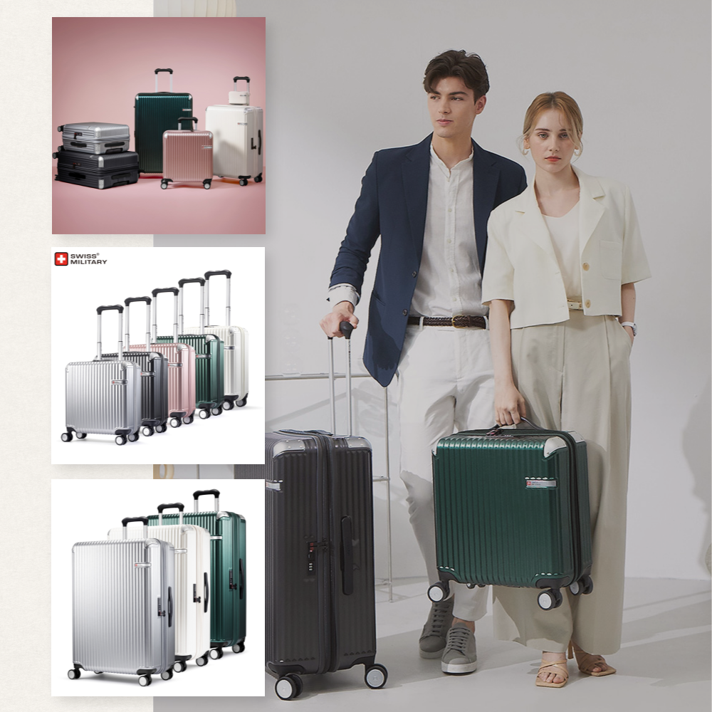 스위스밀리터리 [사은품증정 ] 솔리오 18,20,24,26,28인치 여행용캐리어/확장(일부)/기내용,수화물용(화물용)/하드캐리어/폴리카보