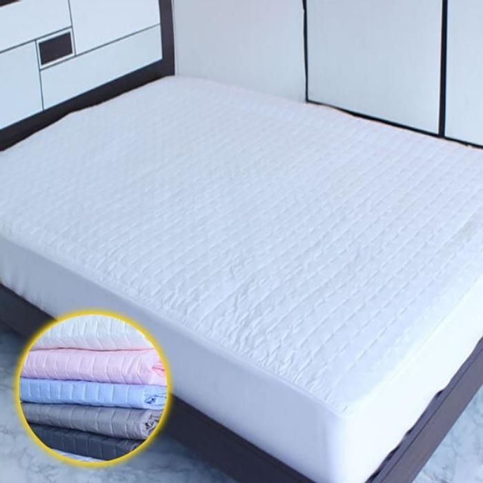 j리빙 여름유니 순면 누빔 매트리스커버 Q 150x200핑크