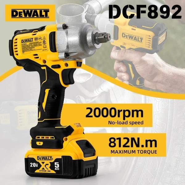 Dewalt DCF892 812N.m 임팩트 렌치 브러시리스 무선 전기