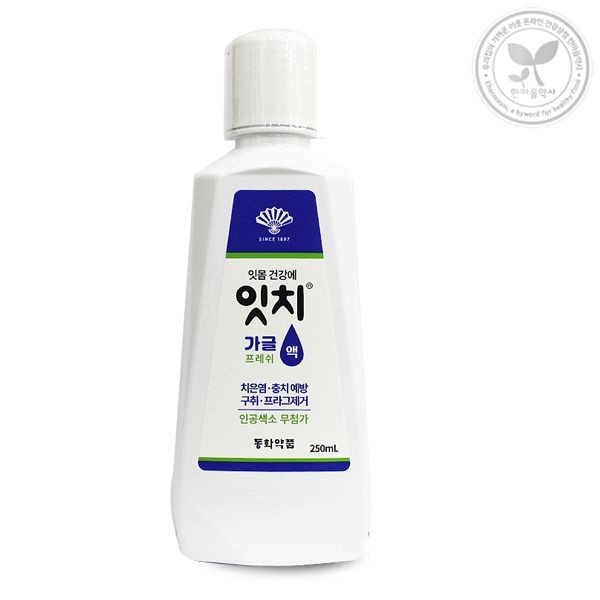 (주)바이오에스텍 동화약품 잇치 가글액 프레쉬 250ml 구취 프라그제거