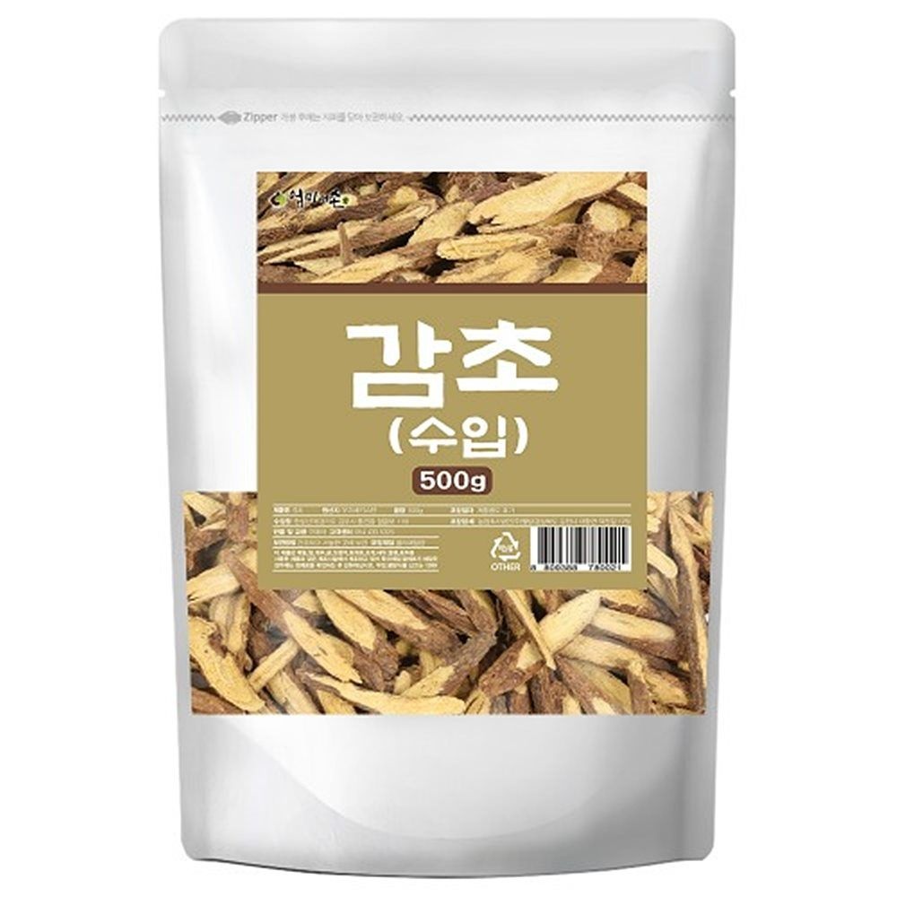 엄마애손 우즈베키스탄산 말린 감초 원물 500g