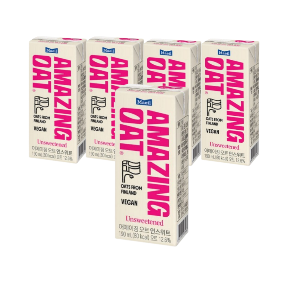매일 어메이징오트 언스위트190ml 48팩 귀리 두유 오트밀 우유