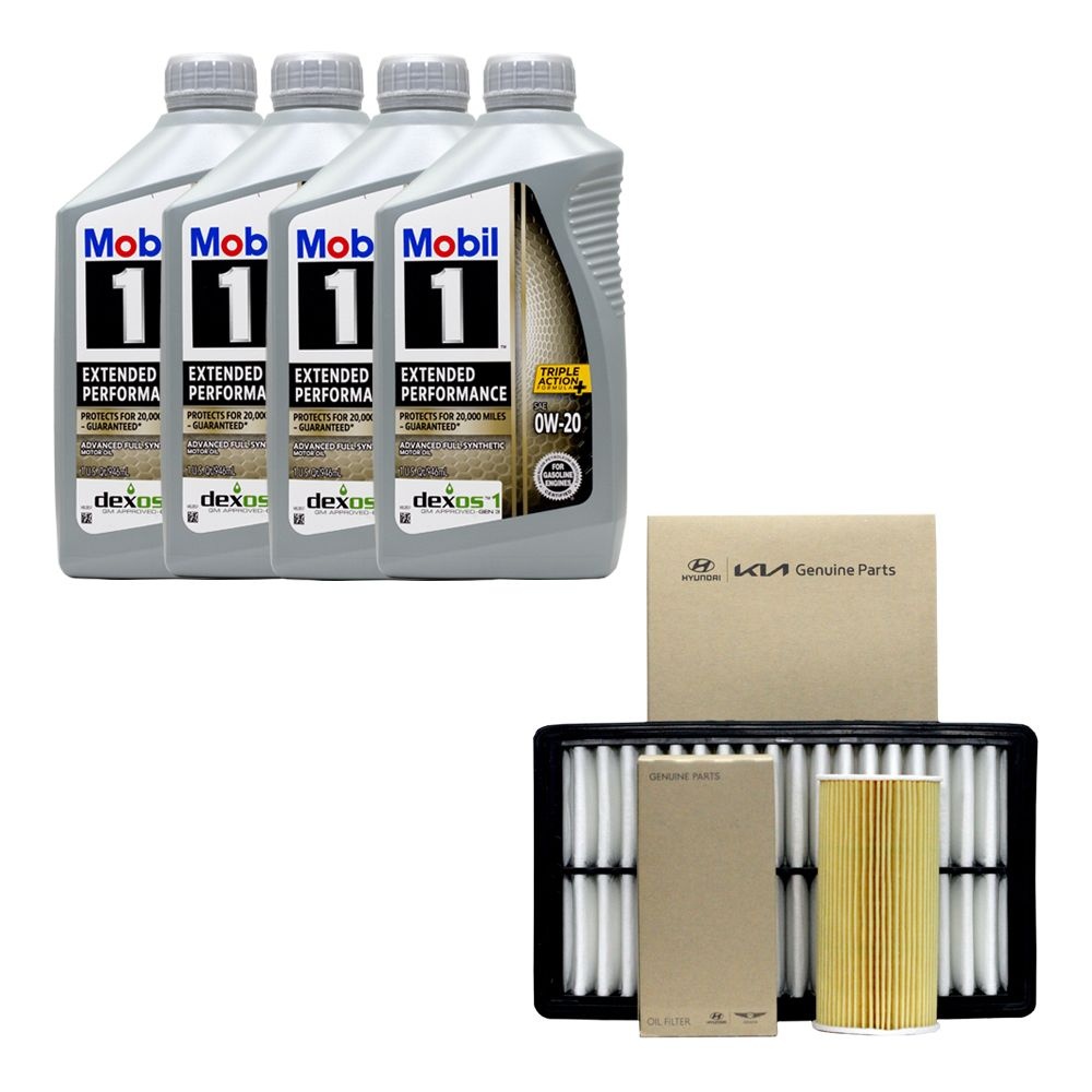 [오늘출발] 모빌 베뉴 가솔린 엔진오일 모빌원 EP 0W20 4쿼터 순정 오일필터 에어필터