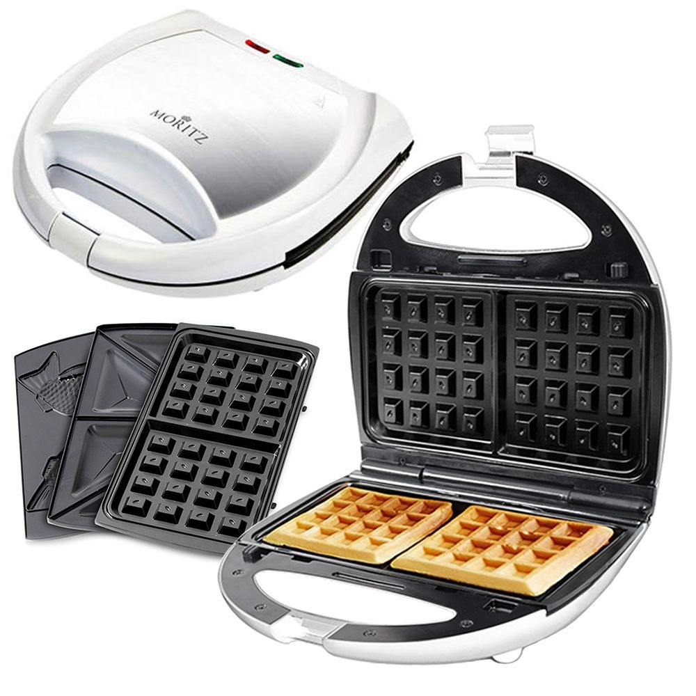 모리츠 전기 와플메이커 3in1 화이트 와플기계 붕어빵 샌드위치 토스트기