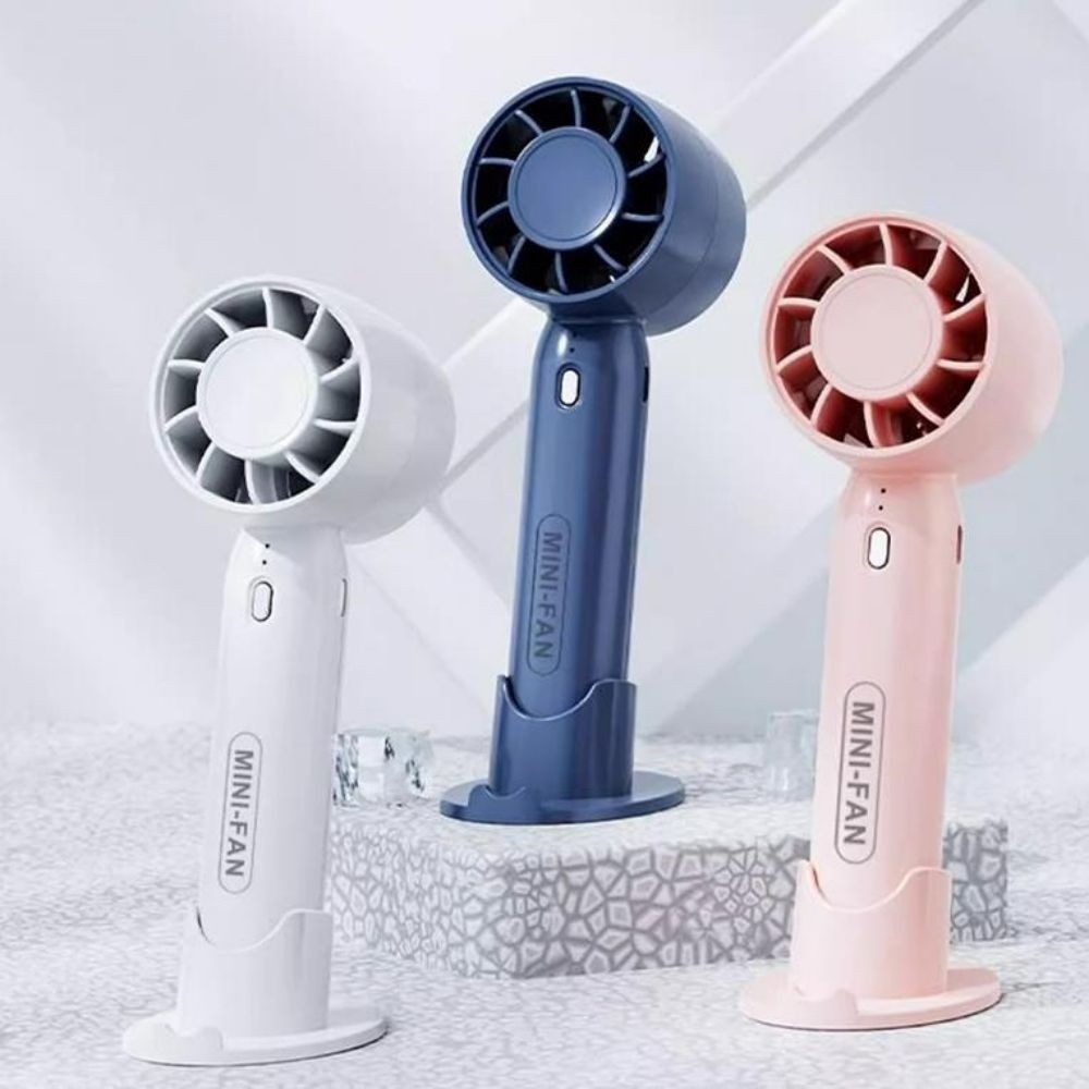 미니 초경량 터빈형 무선 핸디선풍기 / 집풍 블레이드 거치대 포함