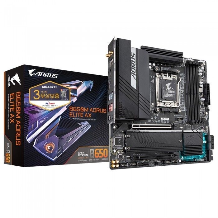 기가바이트 GIGABYTE B650M AORUS ELITE AX 피씨디렉트