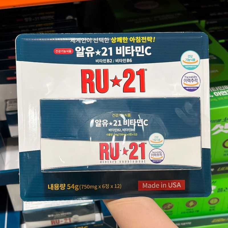 EVEREST FORMULATIONS 알유21 RU21 비타민C 6정 x 12박스
