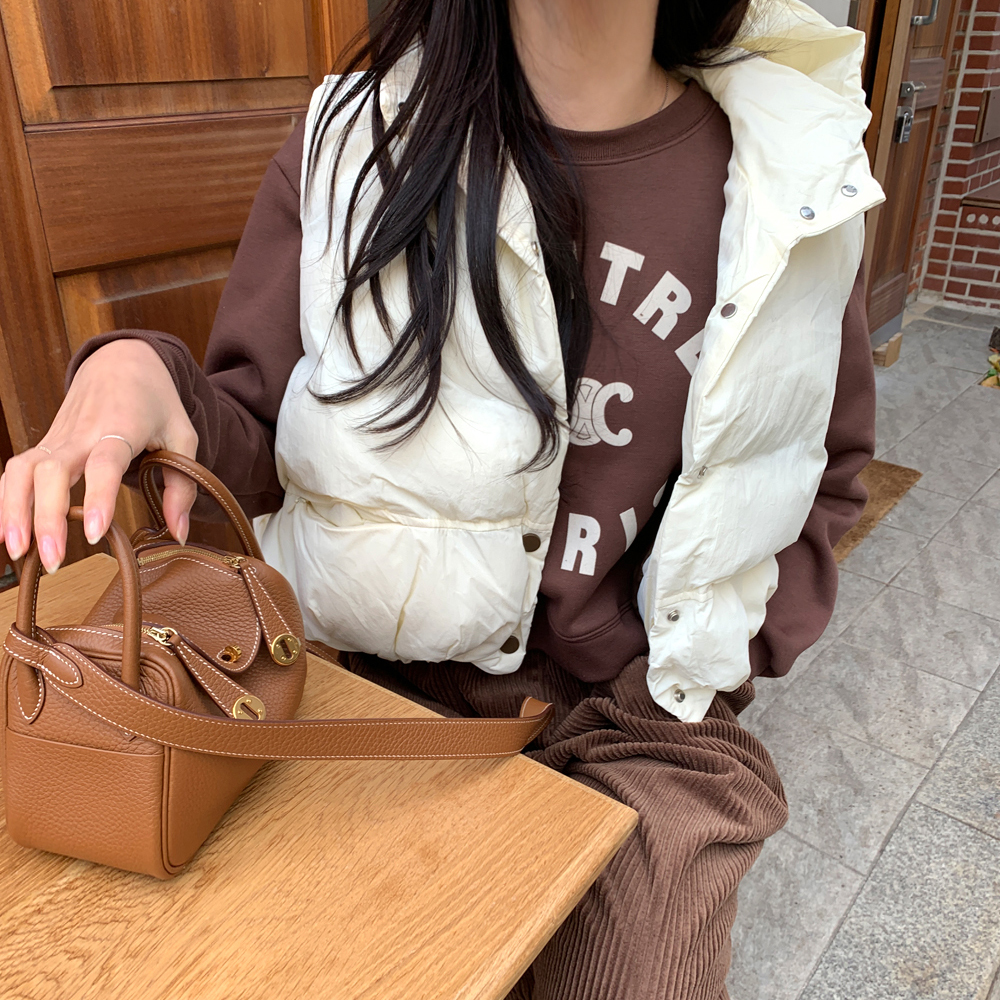 미아마스빈 라트라 후드 패딩 조끼