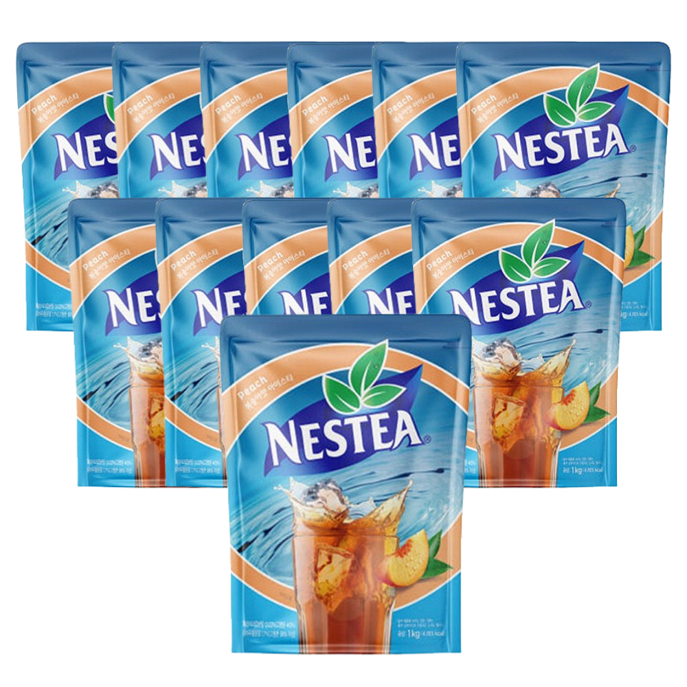 갓생쇼핑]네스티 복숭아맛 아이스티 1kg, 12개