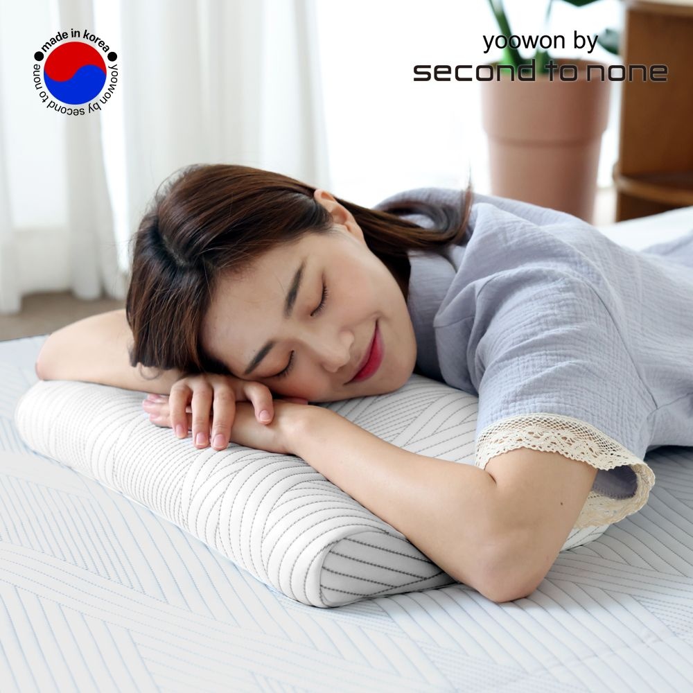 세컨투넌 프리미엄 에어쿠션+듀라론 쿨 냉감커버 set 50x35x8.5cm 콜라보 거북목,일자목 목디스크 숙면 경추베개