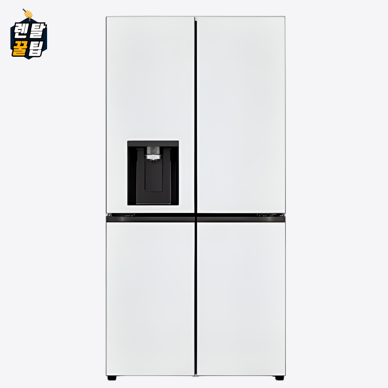 렌탈 LG 디오스 오브제 컬렉션 얼음정수기 냉장고 820L 화이트 화이트