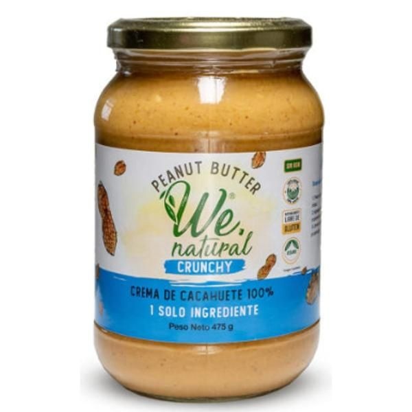 위 내추럴 위 내추럴 피넛버터 크런치(땅콩 100%) 475g 티타임 홈카페 식빵 모닝빵 시럽 견과류버터 피넛버터