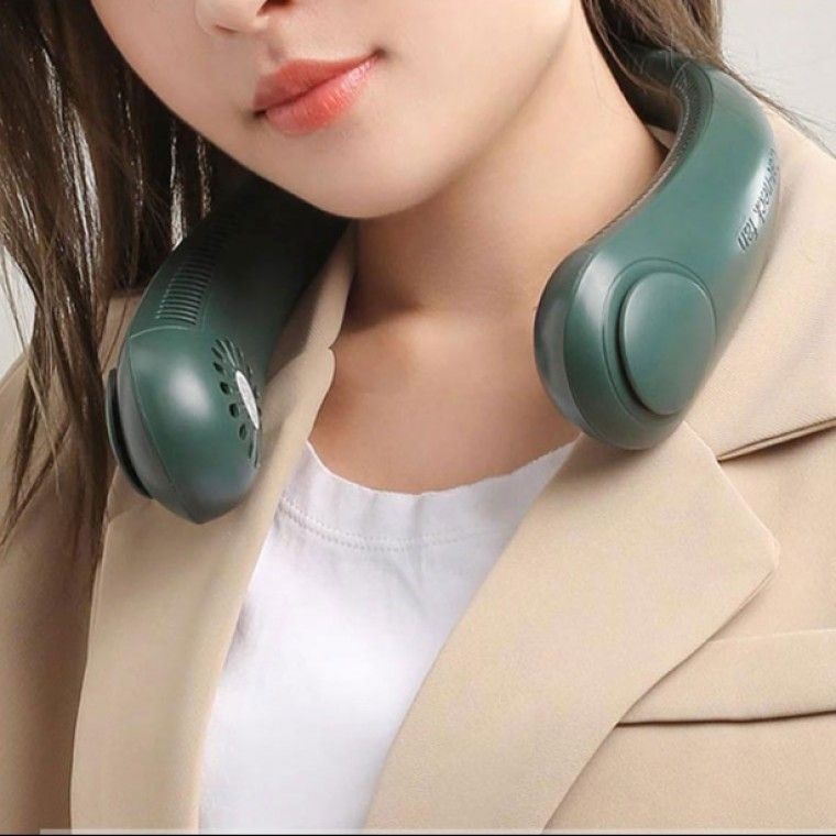 a206 목에끼는 편한 핸즈프리 넥밴드 선풍기 넥풍기 휴대용 목선풍기 목걸이