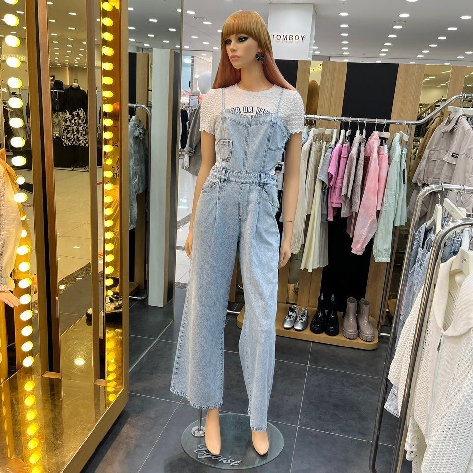 EGOIST(MODA outlet-대전) 에고이스트 [모다아울렛][에고이스트]아이스워싱허리슬릿와이드점프수트 EQ2DP660_DJ 대전점