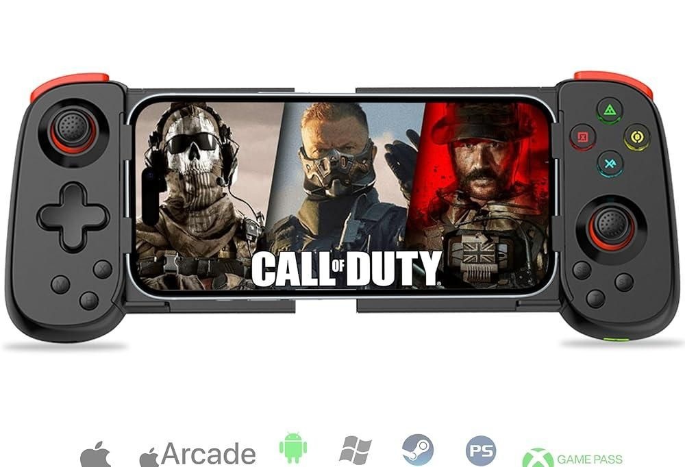 [해외] Wireless Controller for iPhone/Android/PC/iPad/Tablet/Appl Arcade MFi Games/Switch/PS4, Support Str