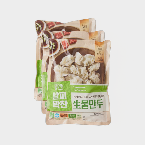 풀무원 물만두250X3기획 1개 만두 교자 딤섬 전병
