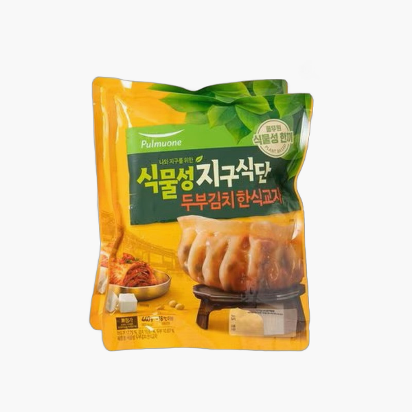 풀무원 지구식단김치교자440gX2 2개 만두 교자 딤섬 전병