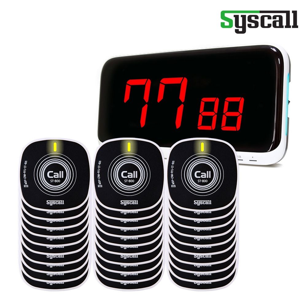 씨스콜 식당 테이블벨 30개 세트(SR-A2002+ST-800), 콜벨 업소용 호출벨