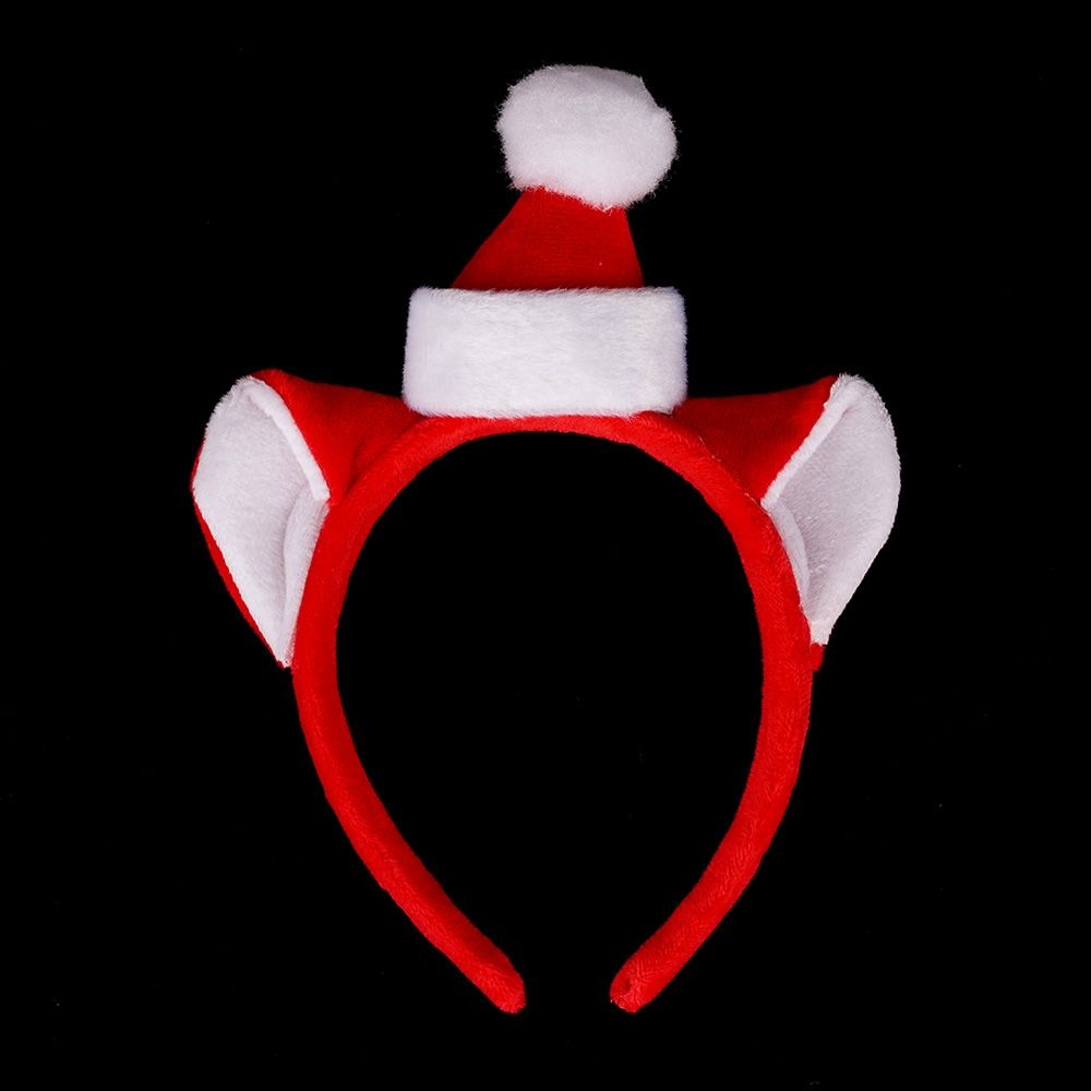 산타 모자 곰 머리띠 XMAS 크리스마스 파티 소품