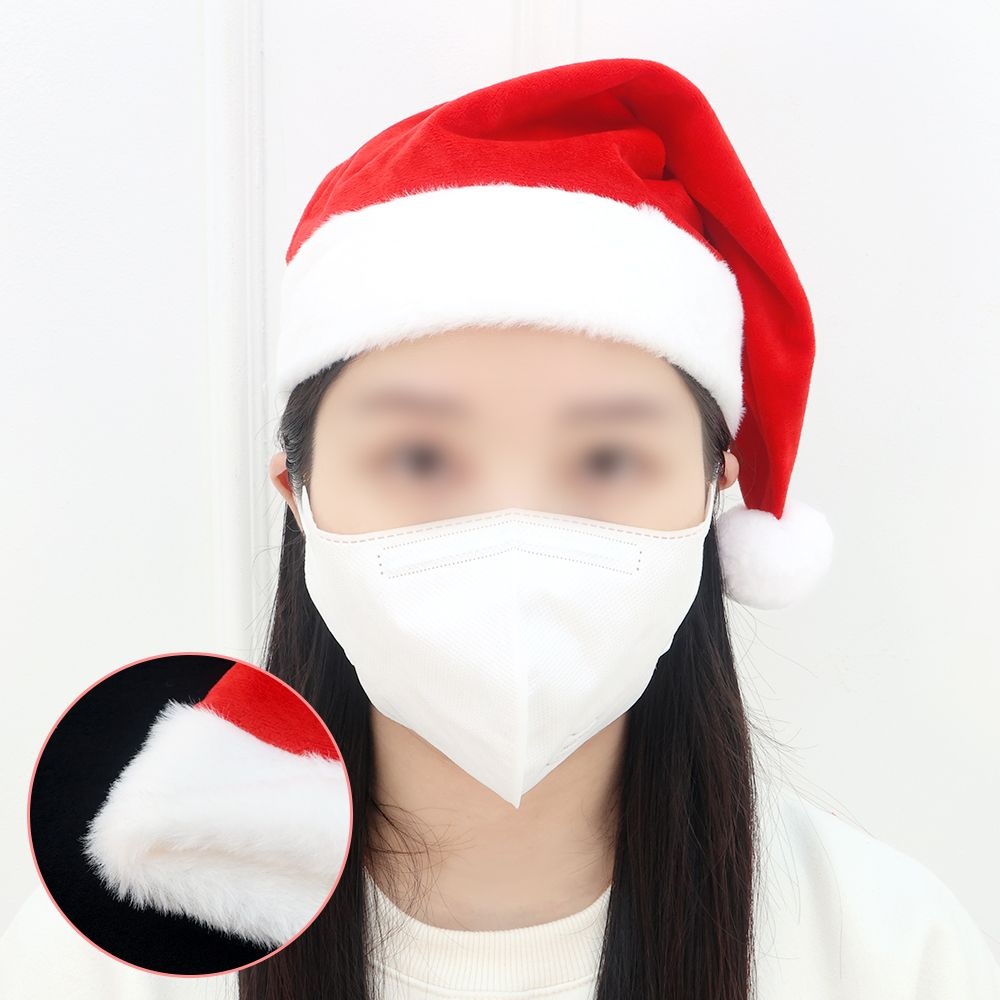 파티짱 산타 모자 (B형 고급) M/L 파티 코스튬