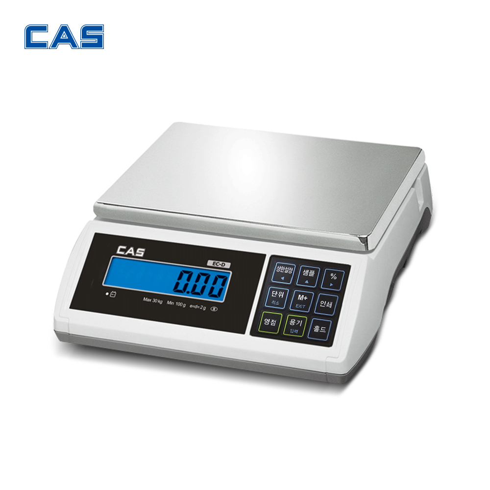 카스 CAS 카스 다기능 전자저울 EC-15D 15kg (1g) 충전식 계량 계수