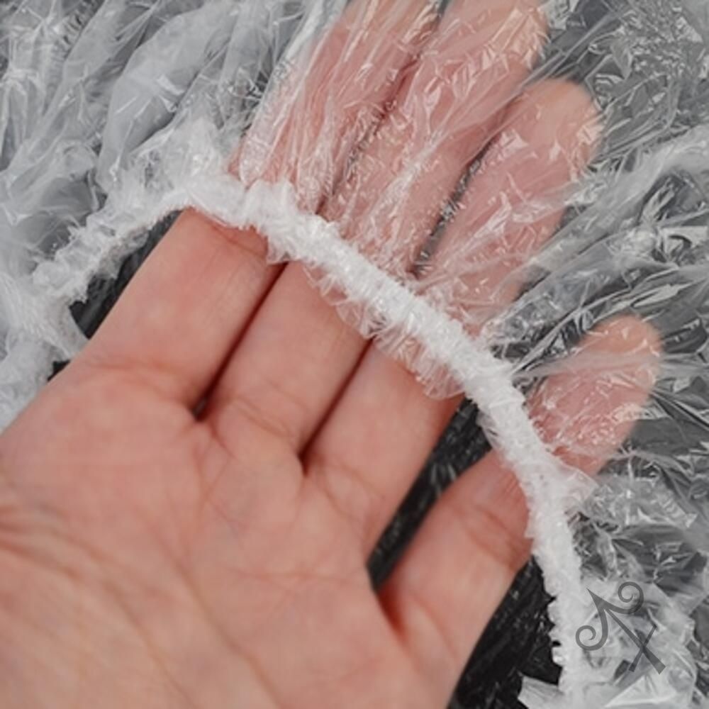 [오늘출발] 캔캔토토 일회용 비닐 헤어캡 100P 귀덮개 염색 미용도구