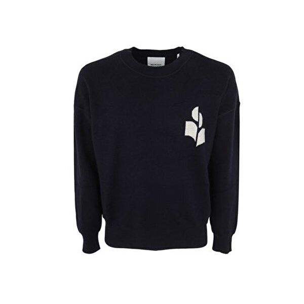 [이자벨마랑 옴므]이자벨마랑 에반스 로고 미드나잇 니트 남성 PU0051HA A1L04H 30MI