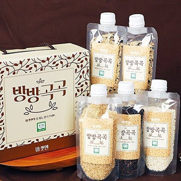 [프레쉬푸드]프레쉬푸드 국내산 유기농 찹쌀 현미 귀리 찰보리 찰흑미 혼합 500g x 5