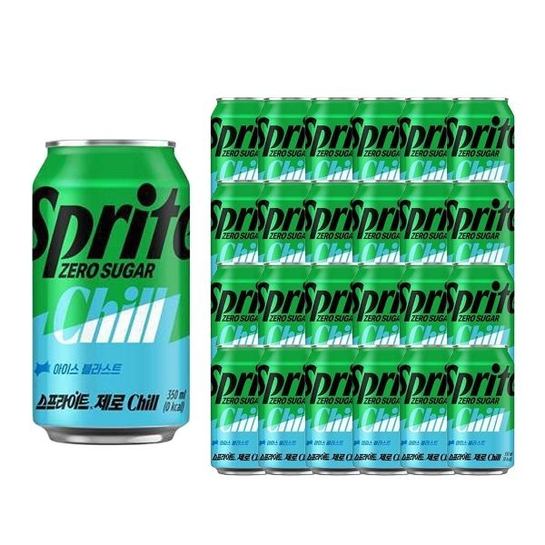 제로 스프라이트 칠 355ml 24캔 업소용
