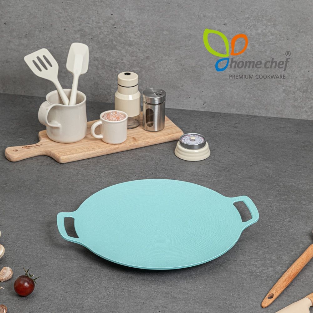 홈셰프 파르페 IH 칼라 그리들 30cm-스카이블루