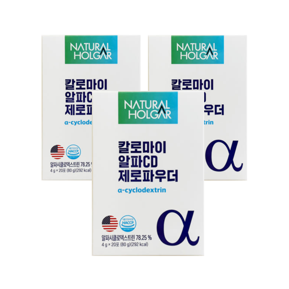 갓생쇼핑]칼로마이 알파CD 제로파우더 알파시클로덱스트린 80g 3박스