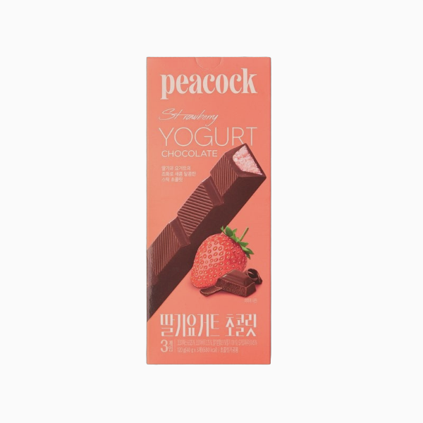 신상 피코크 딸기요거트 초콜릿 120g(40gX3개) 2개