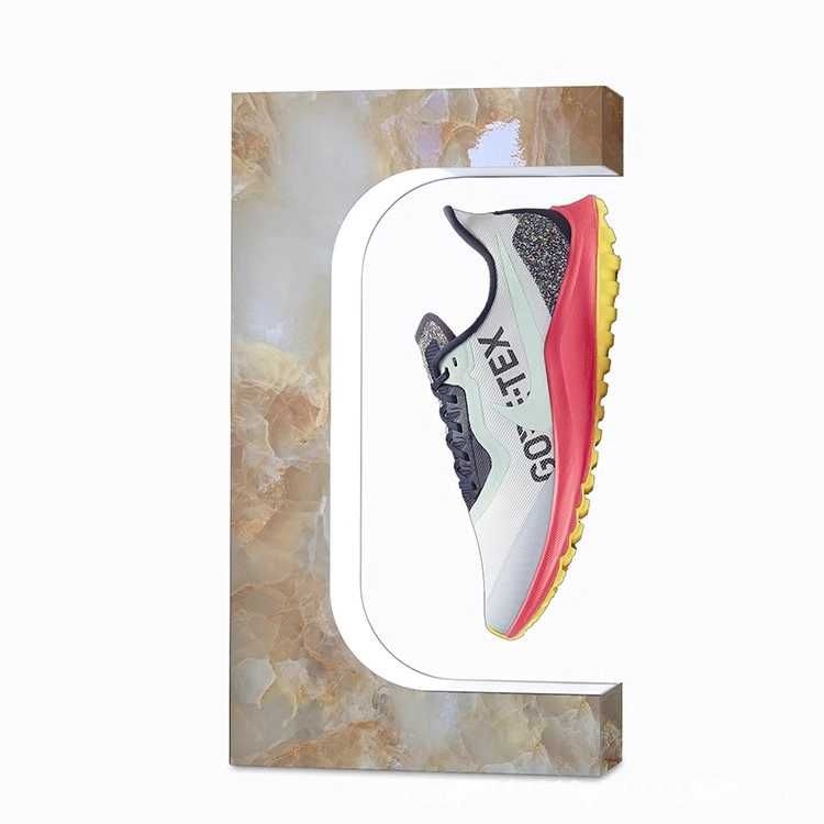 [해외] 무중력 자기부상 신발장 전시대 거치대 부착 자동 회전 슈즈랙