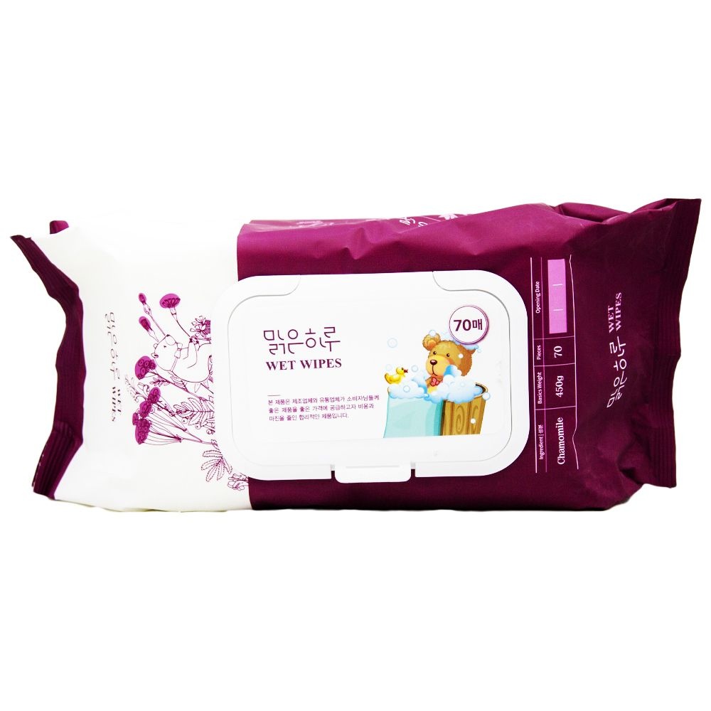 청수아 맑은하루 물티슈 캡형 450g 70매