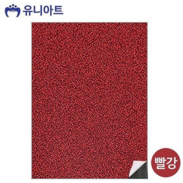 [VY협력업체][브이와이][VCMP7KOL]반짝이 펠트지 접착 환경판꾸미기 빨강 2500