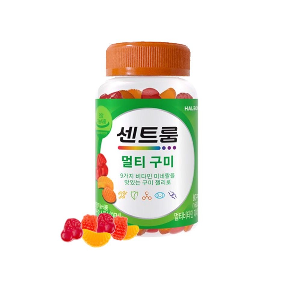 센트룸 멀티 구미 80구미 1통 스위스 멀티비타민 미네랄 젤리 온가족 9가지 맛 GT