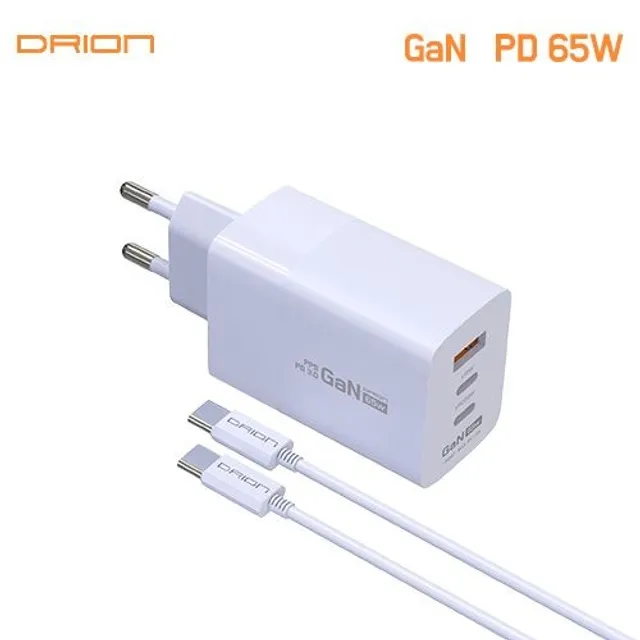 드리온 DRION 가정용 PD 65W C to C 고속충전기 DR-PD65W-T7